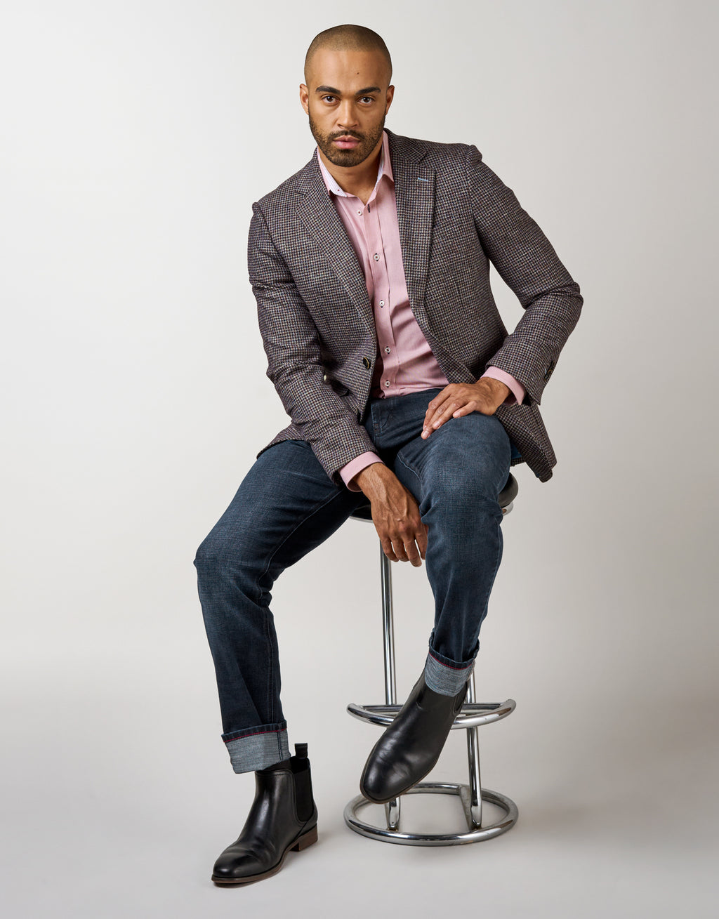 Barbican Red Micro-Stripe Shirt