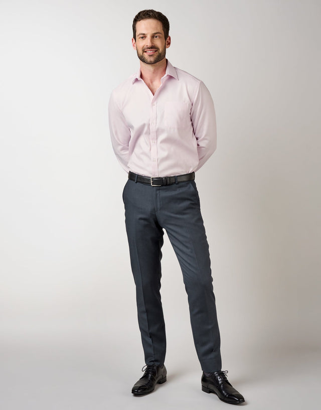 Sinatra Pink Textured Shirt