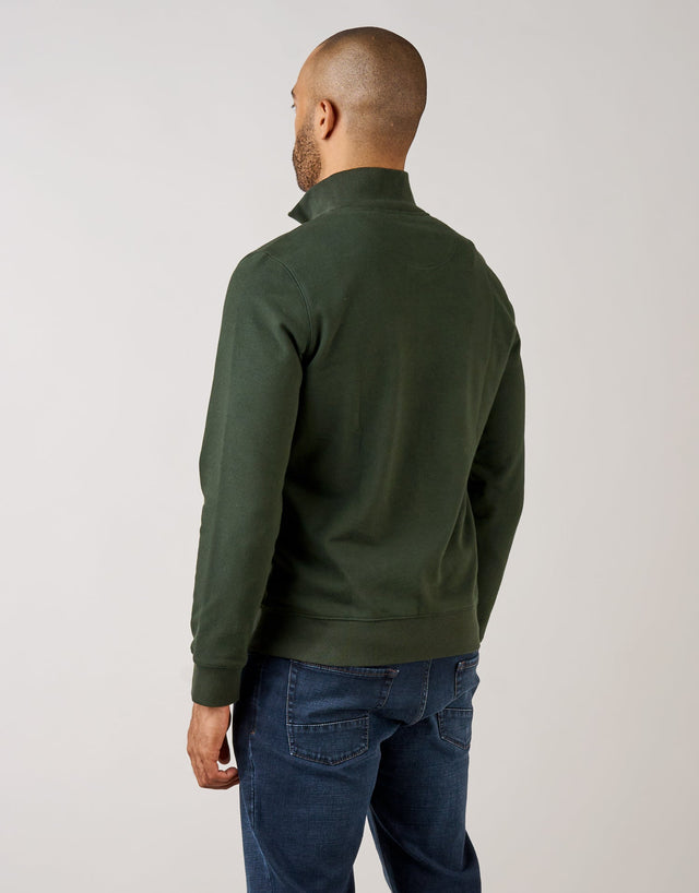 Champ Dark Green 1/4 Zip Sweater