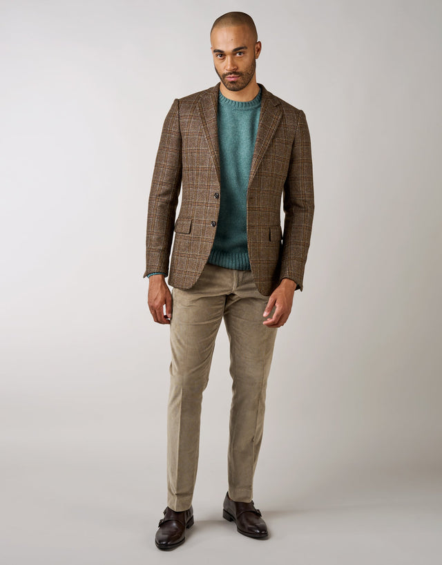 Hawker Brown & Green Check Blazer