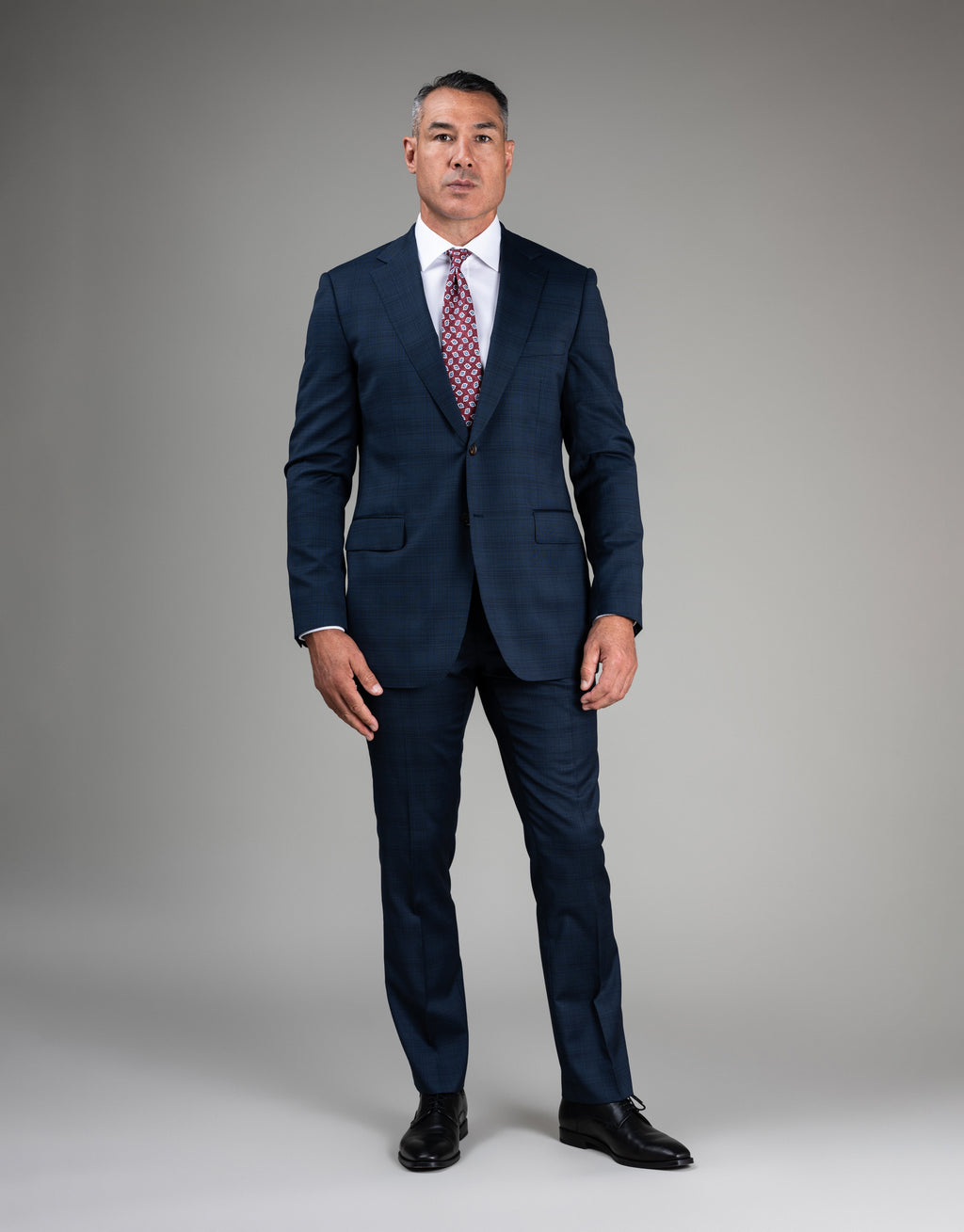 Lotus Blue Check Suit Trouser