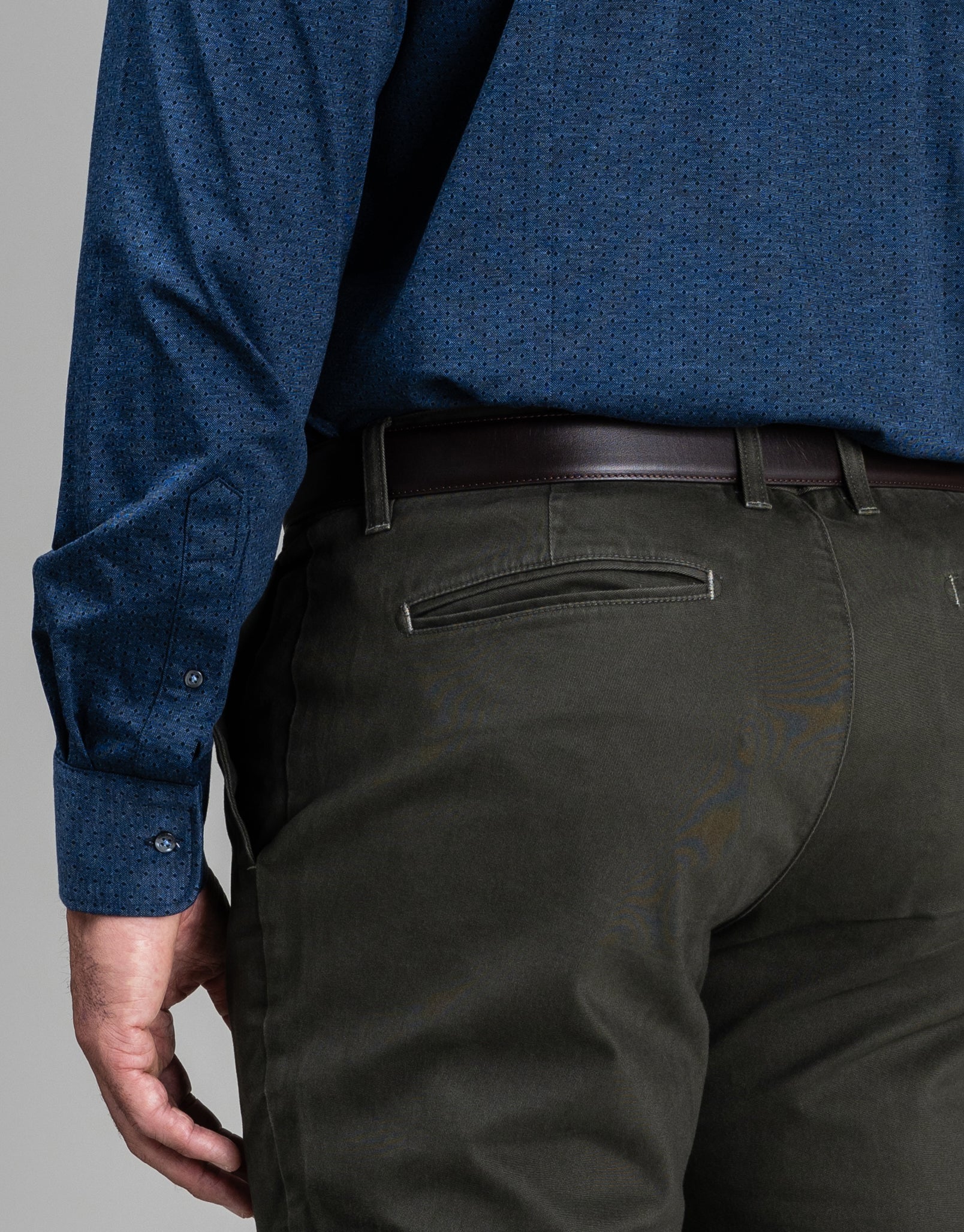 London Navy Dot Knitted Shirt