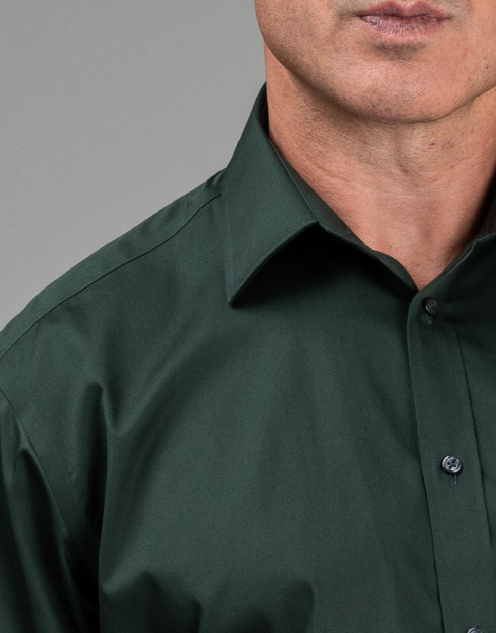 London Dark Green Sateen Shirt