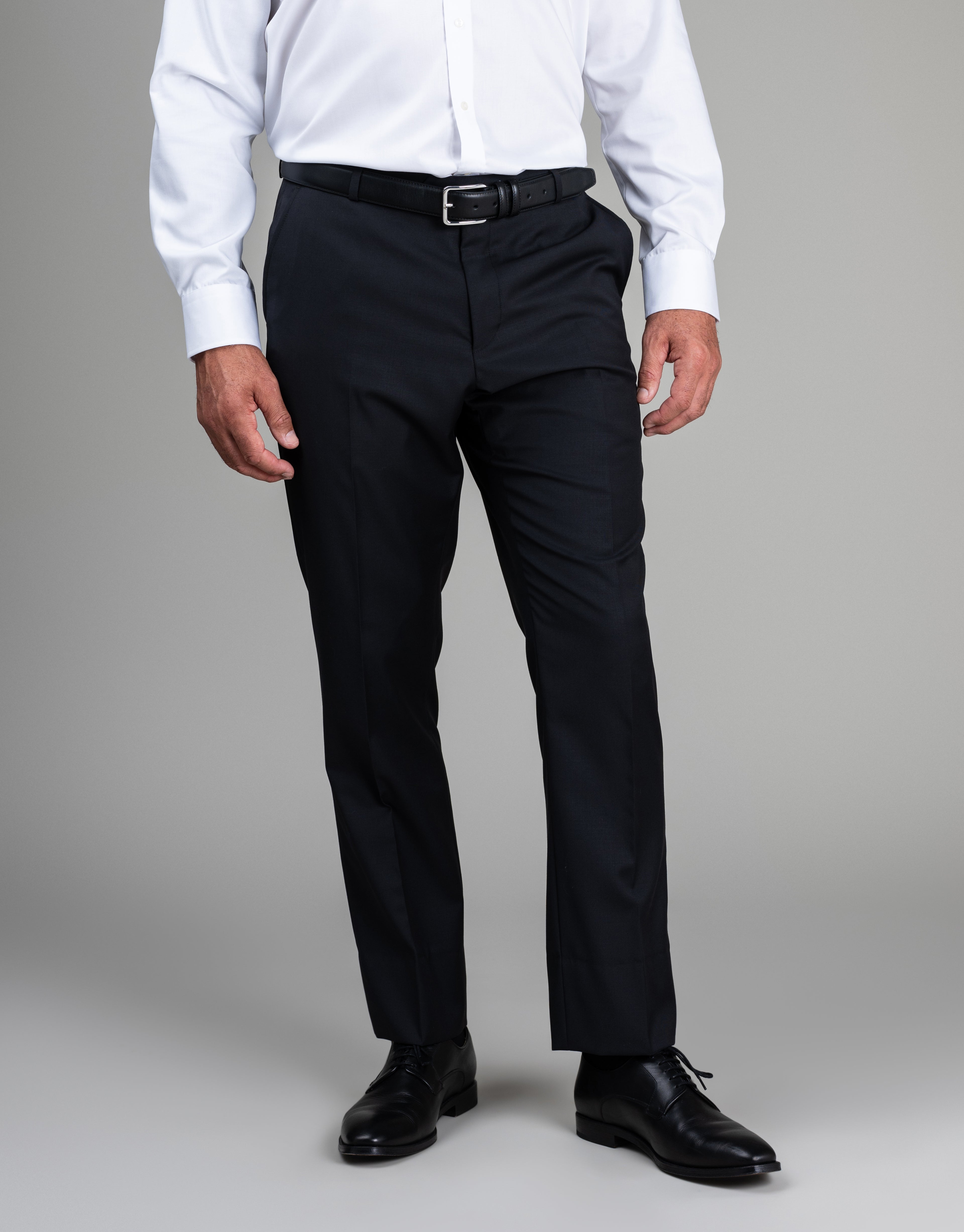 Hollywood Black Twill Suit Trouser