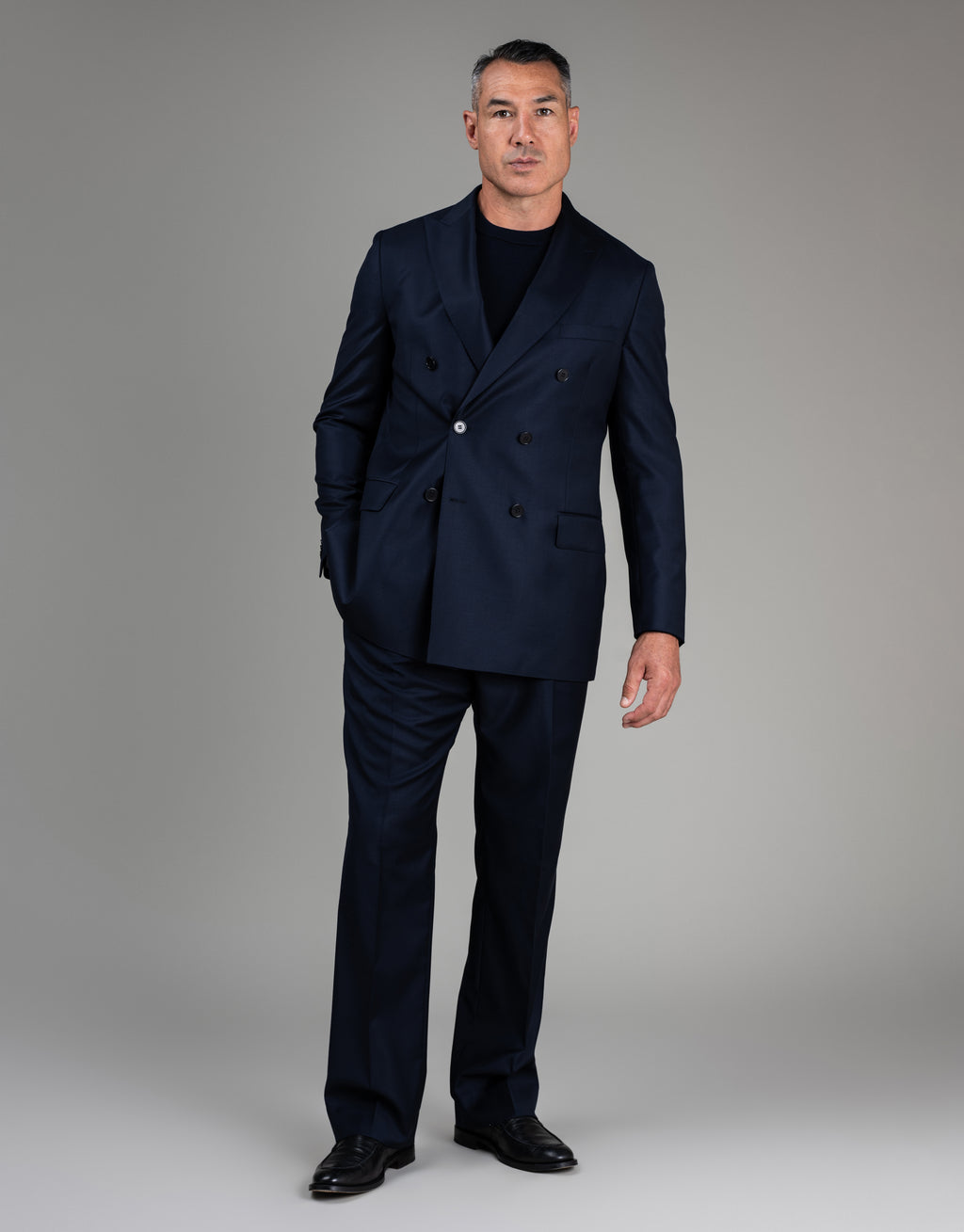 Naseby Navy Crew Neck Jersey