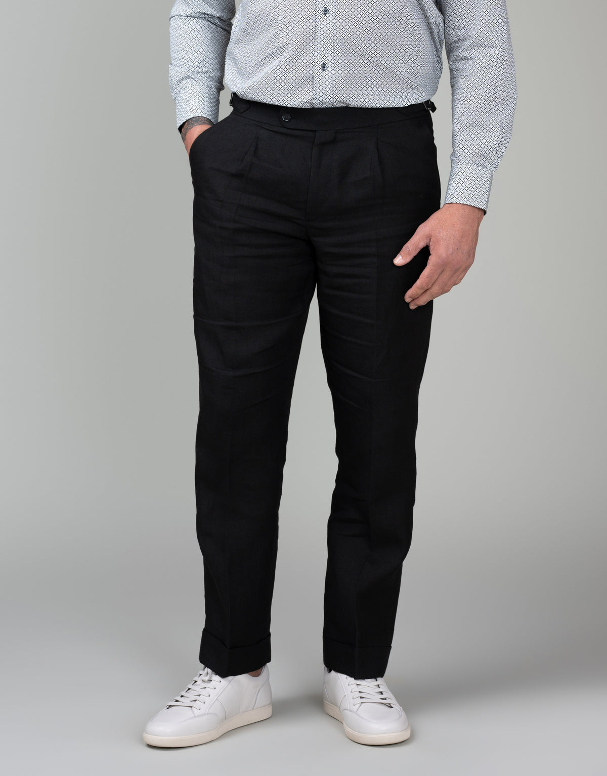 Evans Black Linen Trouser