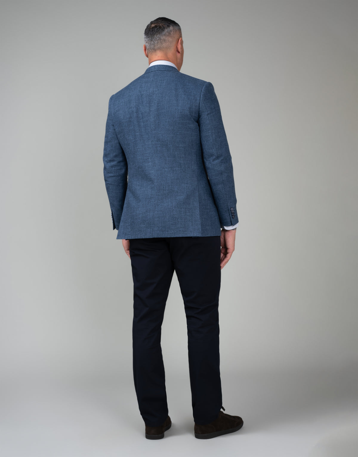 Cooper Pacific Blue Linen-Slub Blazer