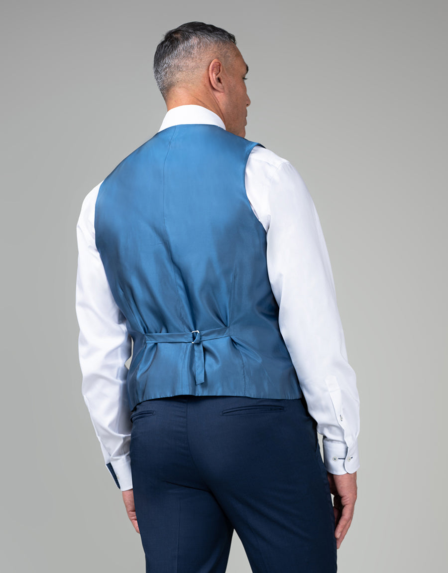 Churchill Blue Nailhead Waistcoat