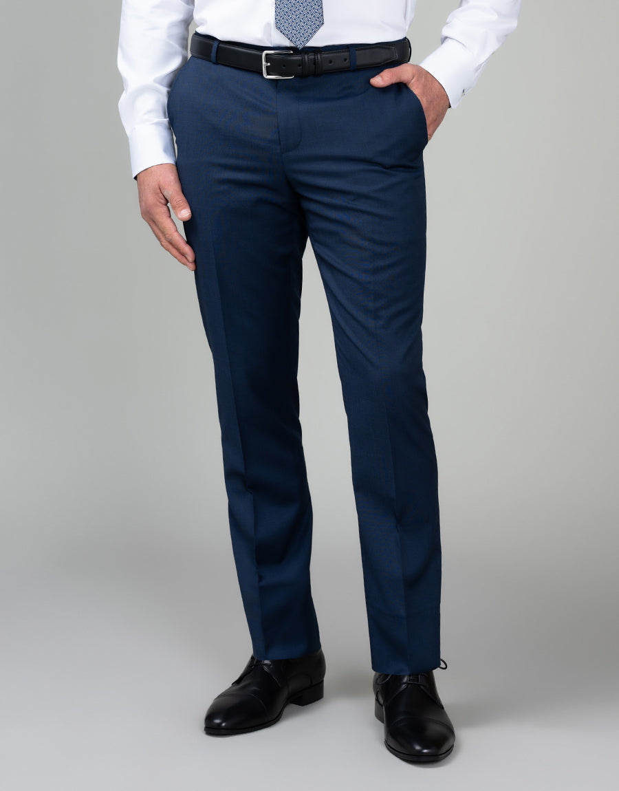 Lotus Blue Nailhead Suit Trouser