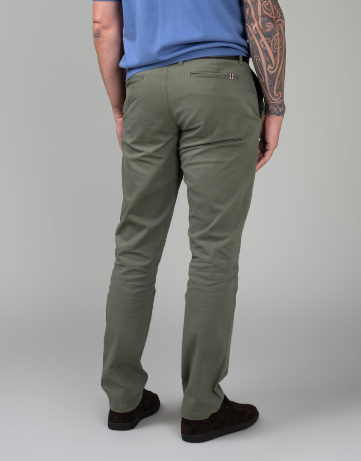 Tyler Sage Green Textured Chinos