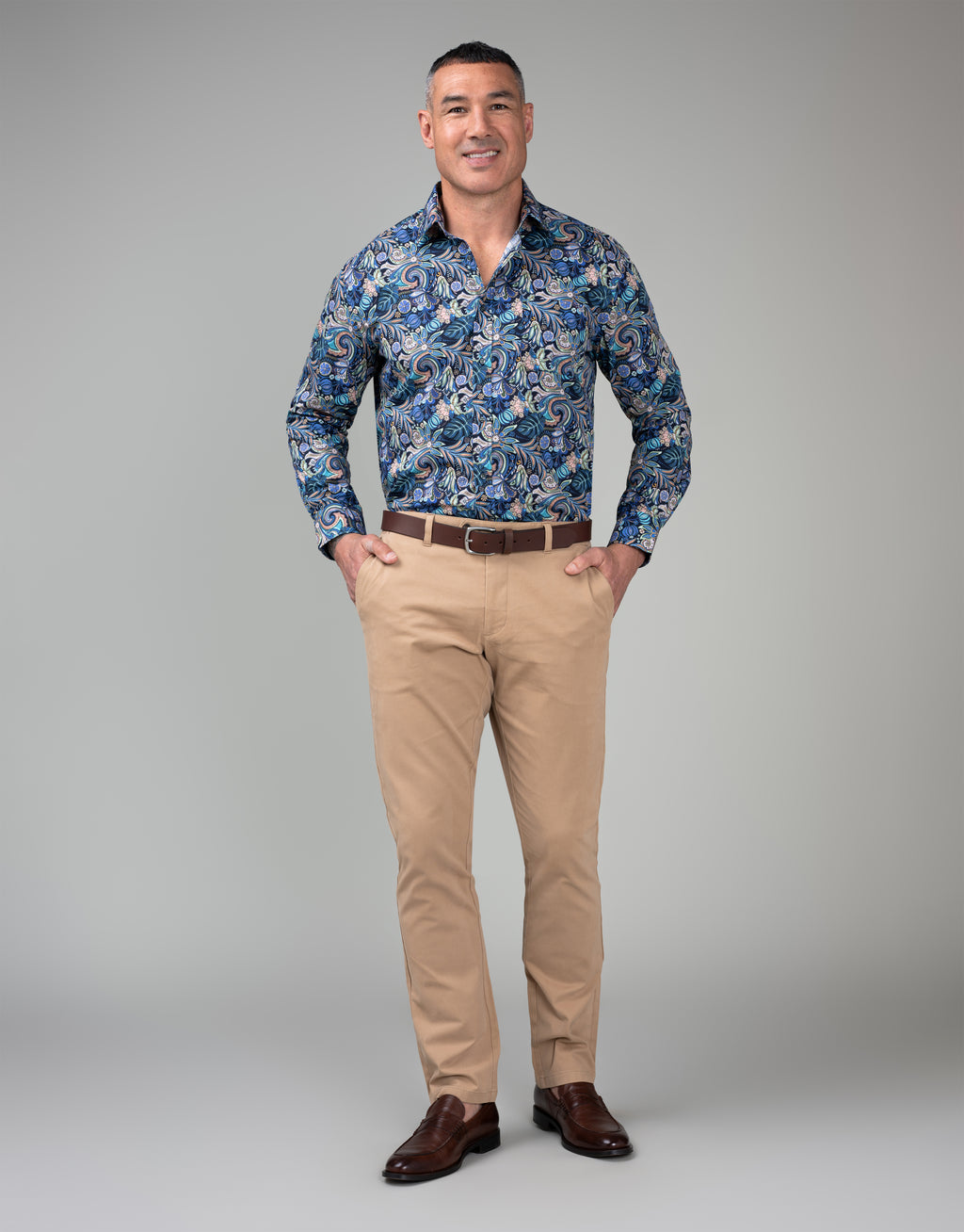 Tyler Camel Brown Textured Chinos