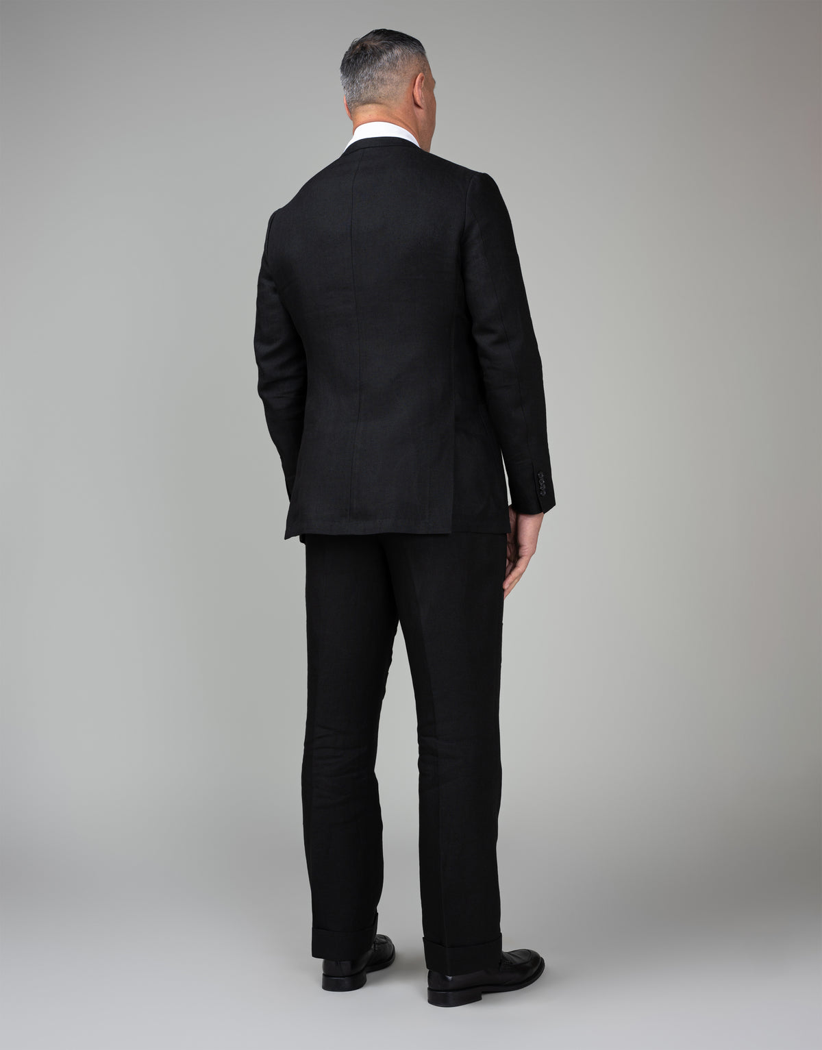 Malta Black Linen Suit
