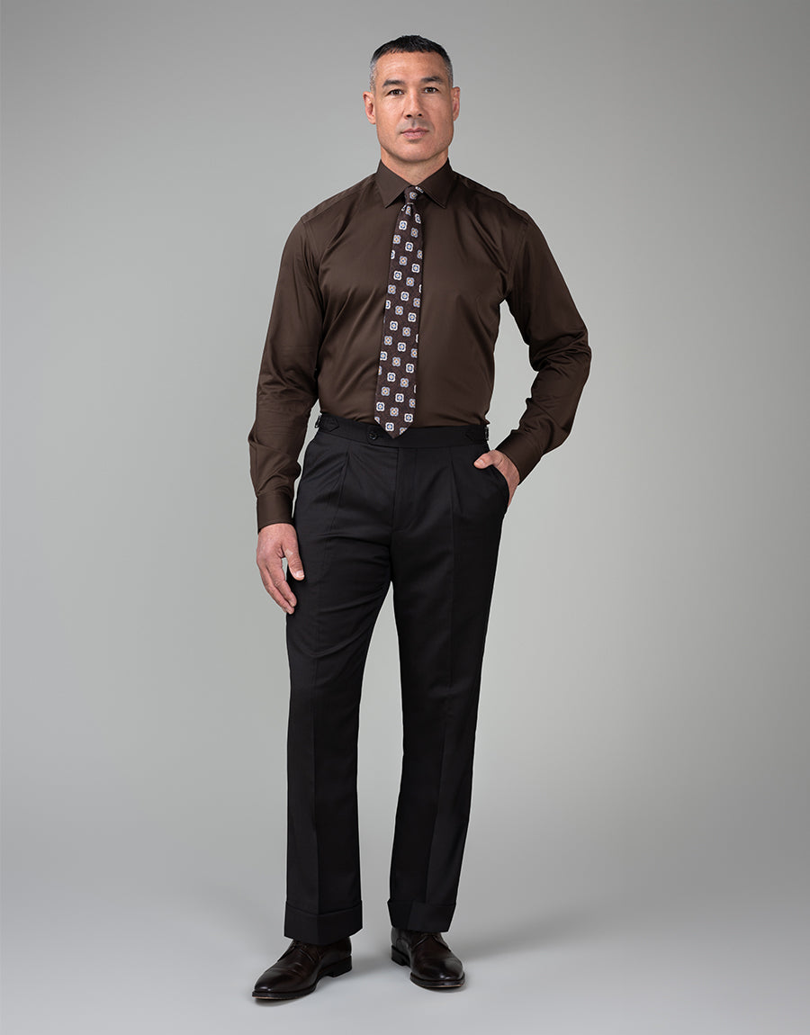 Evans Chocolate Brown Trouser