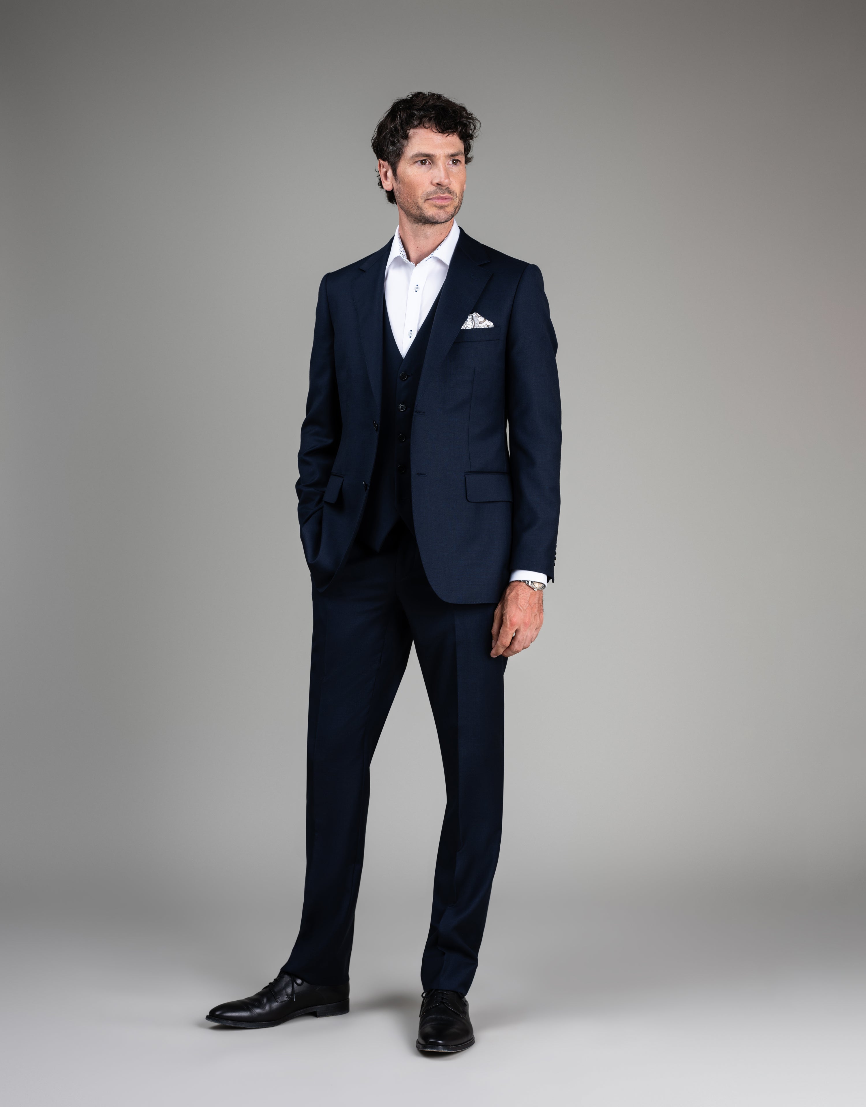 Lotus Navy Suit Trouser