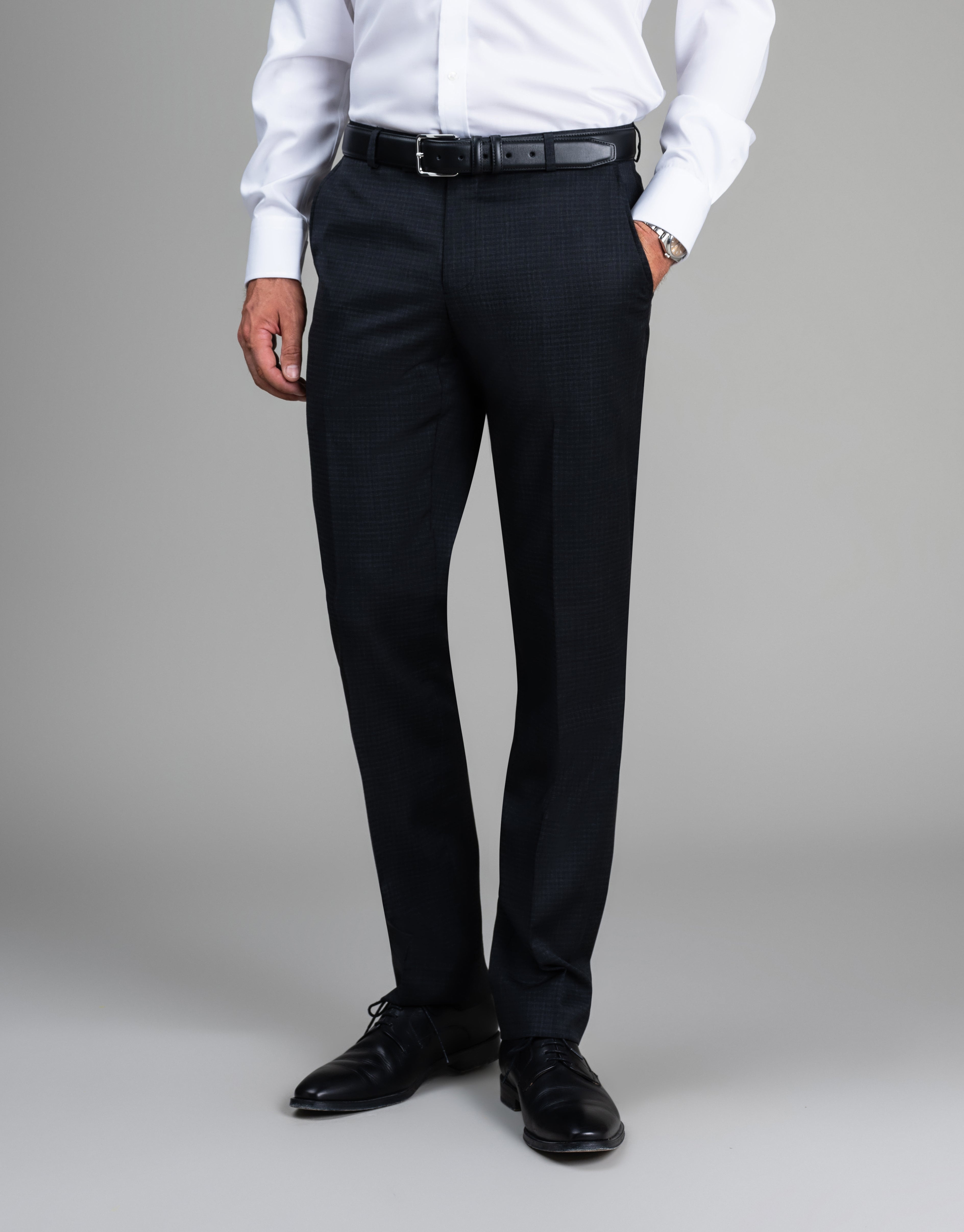 Cooper Charcoal Textured Check Suit