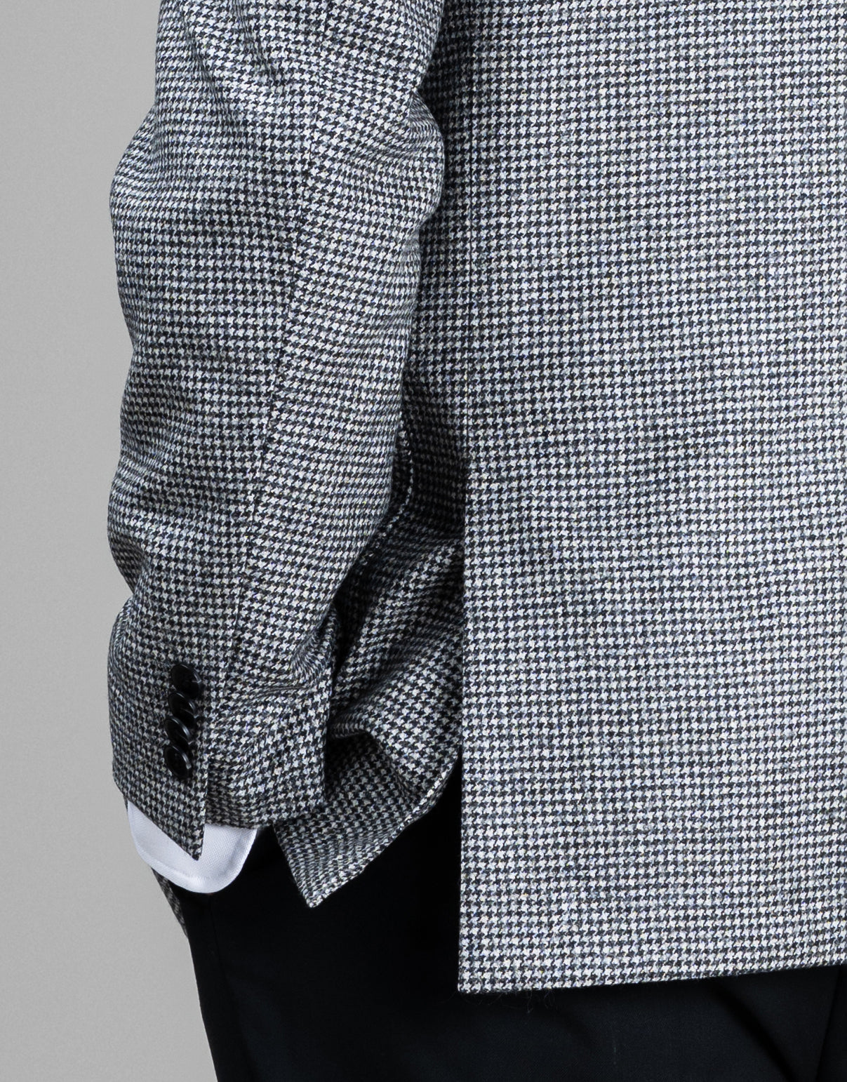 Malta Black & White Houndstooth Blazer