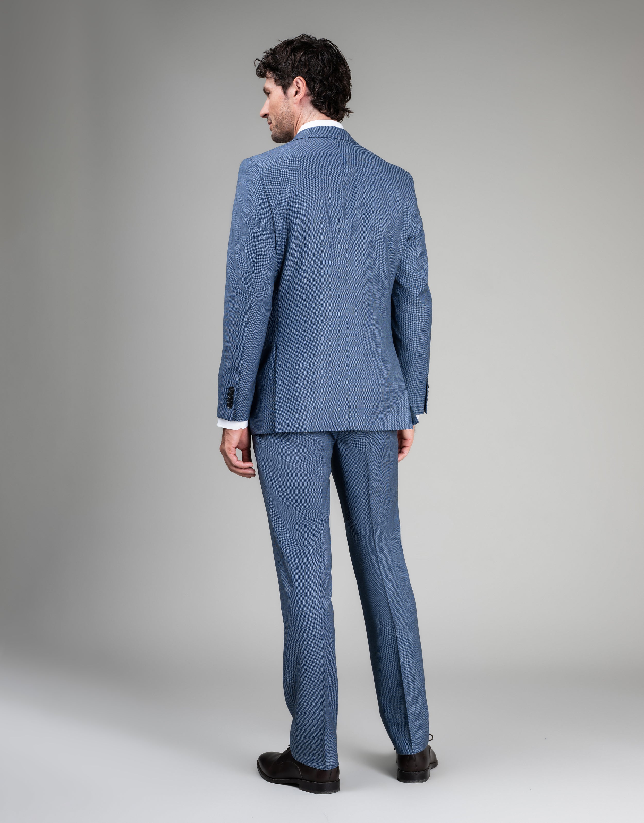 Cooper Slate Blue Birdseye Suit