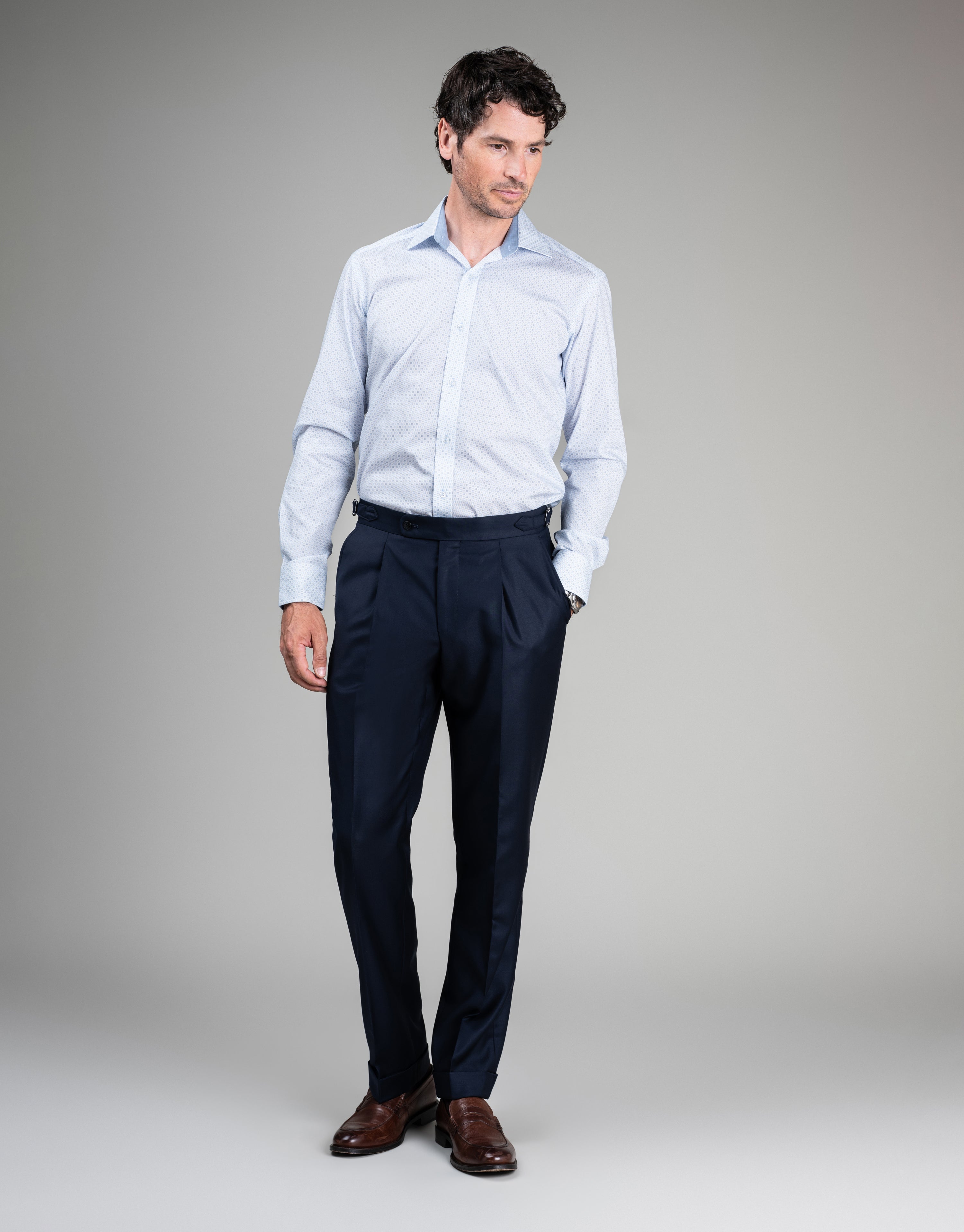 Evans Navy Twill Trouser