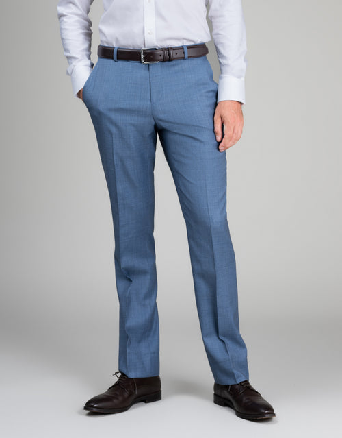 Lotus Slate Blue Birdseye Suit Trouser