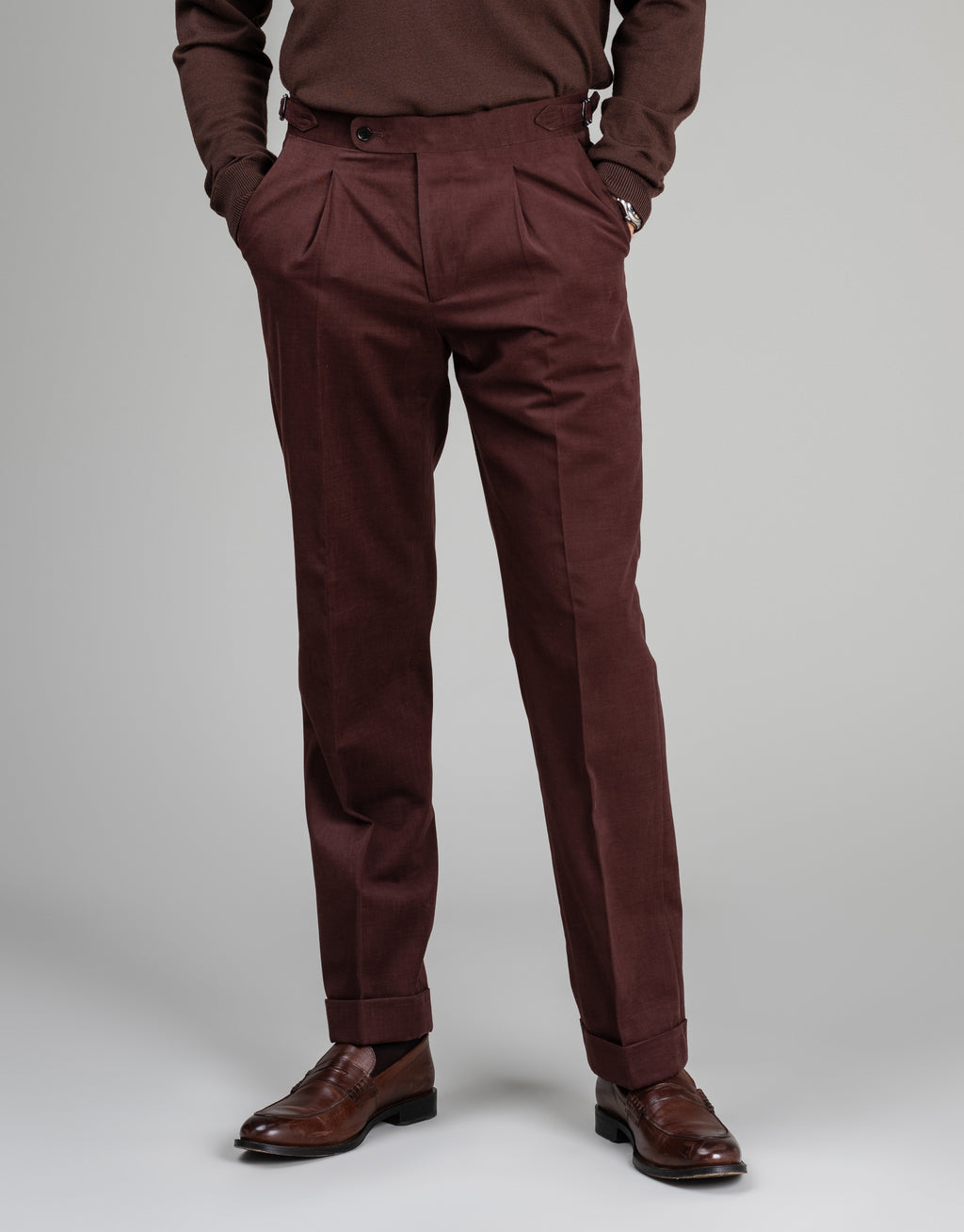 Cyprus Maroon Cotton-Cashmere Suit