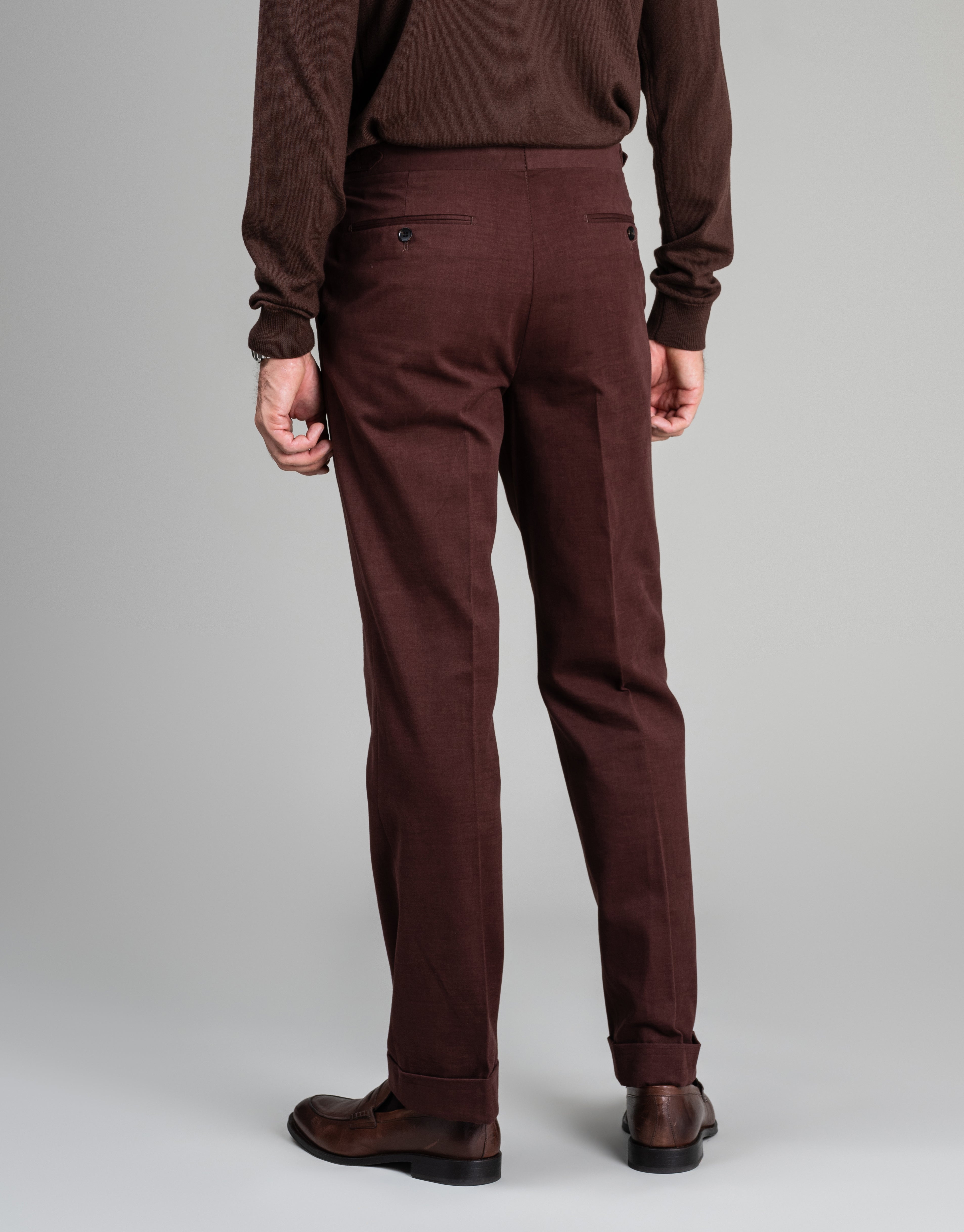 Cyprus Maroon Cotton-Cashmere Suit