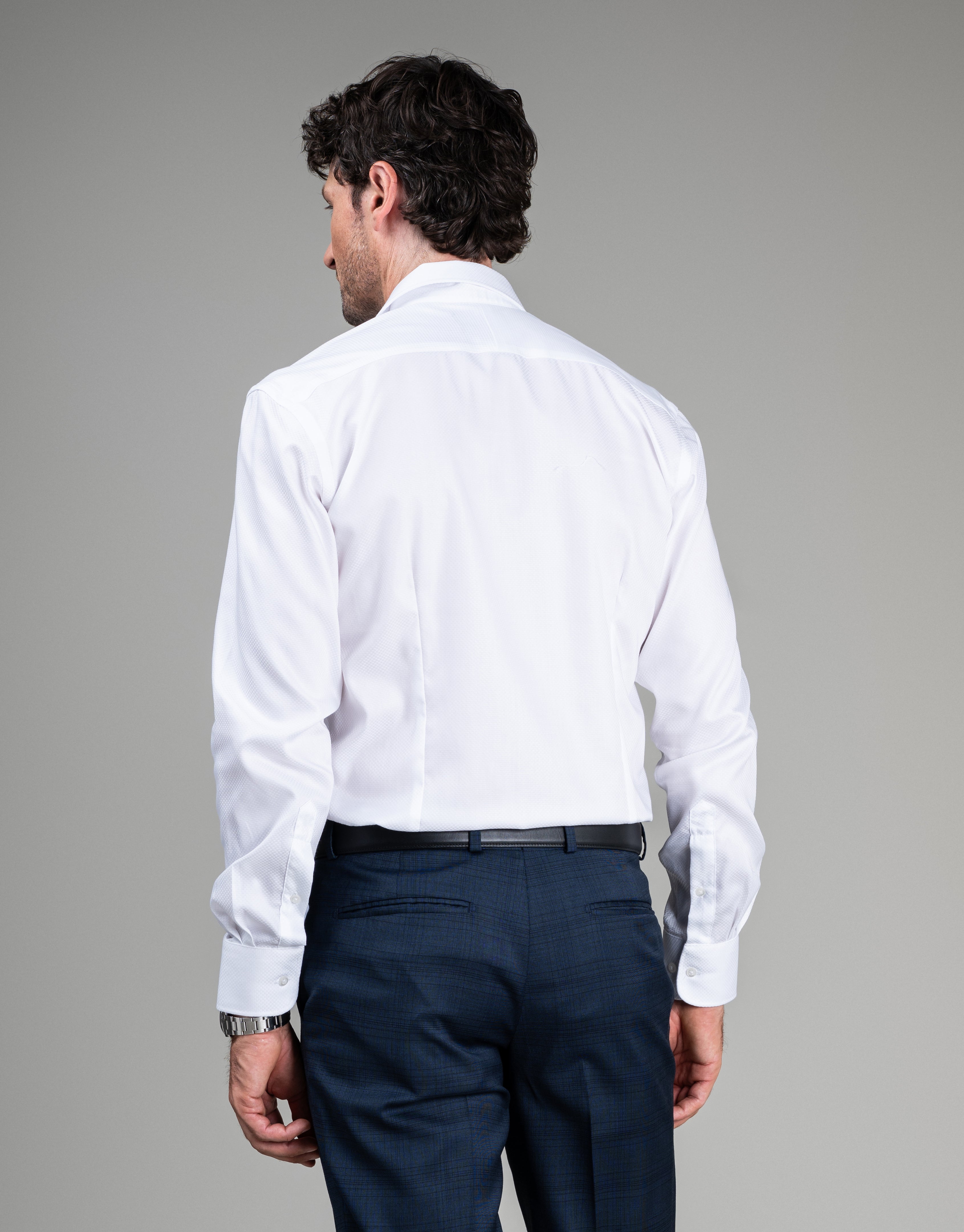 London White Textured Shirt