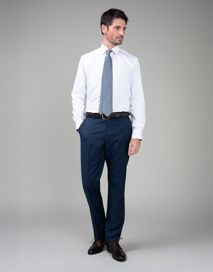 Lotus Blue Nailhead Suit Trouser