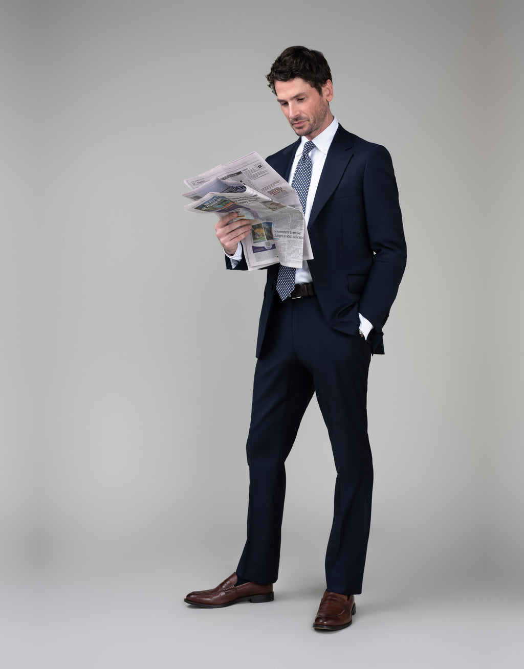 Cooper Navy Twill Suit