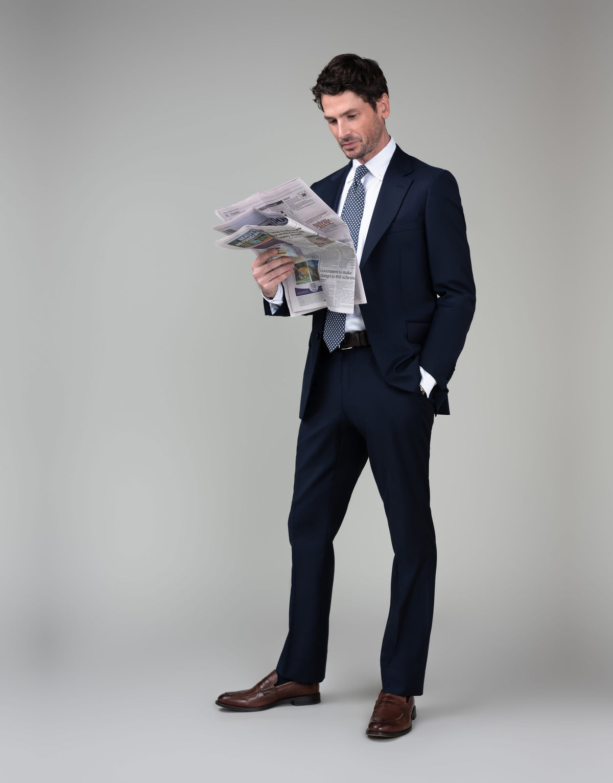 Cooper Navy Twill Suit