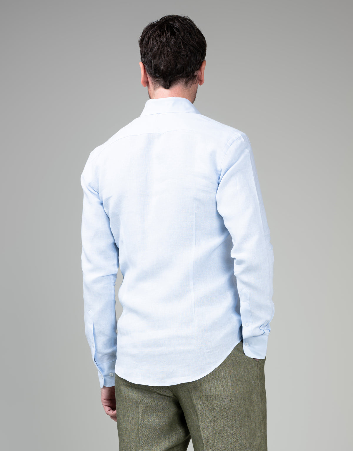 Ohope Light Blue Belgian Linen Shirt