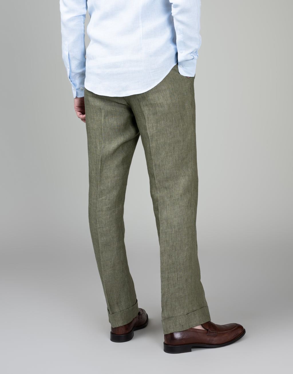 Evans Sage Green Linen Trouser