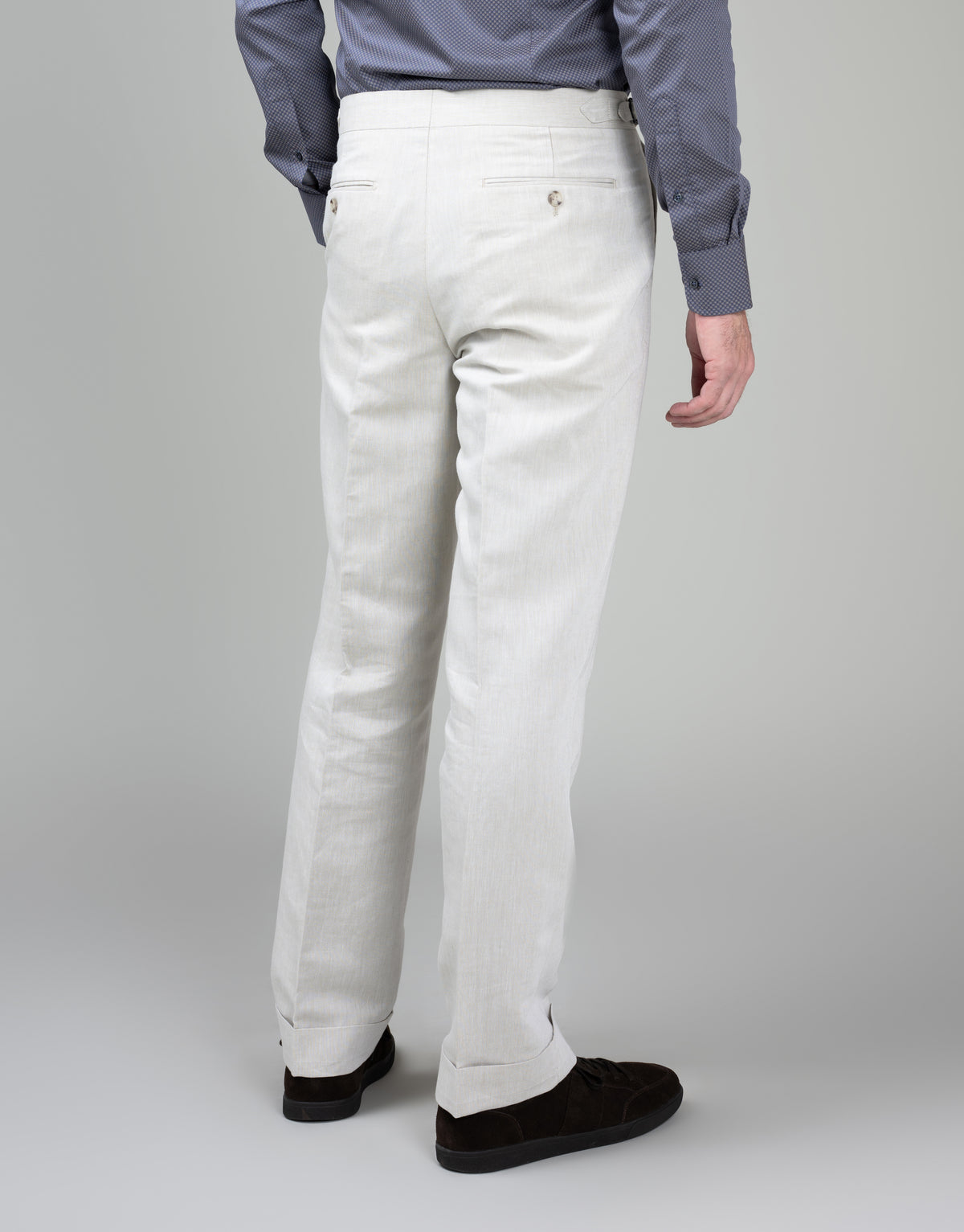 Crete Beige Linen-Cotton Trouser