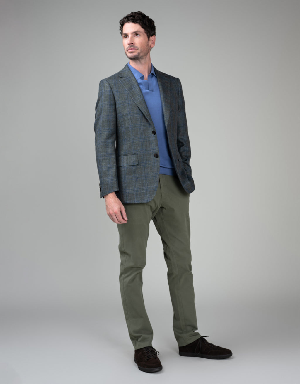 Cooper Forest Green & Navy Check Blazer