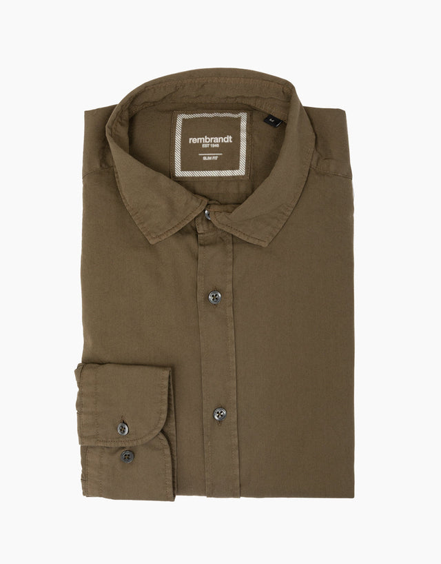 Alfred Olive Twill Shirt