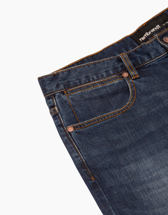 Victor faded denim jeans