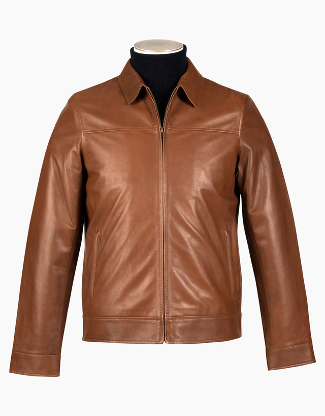 Ryder Tobacco Leather Jacket