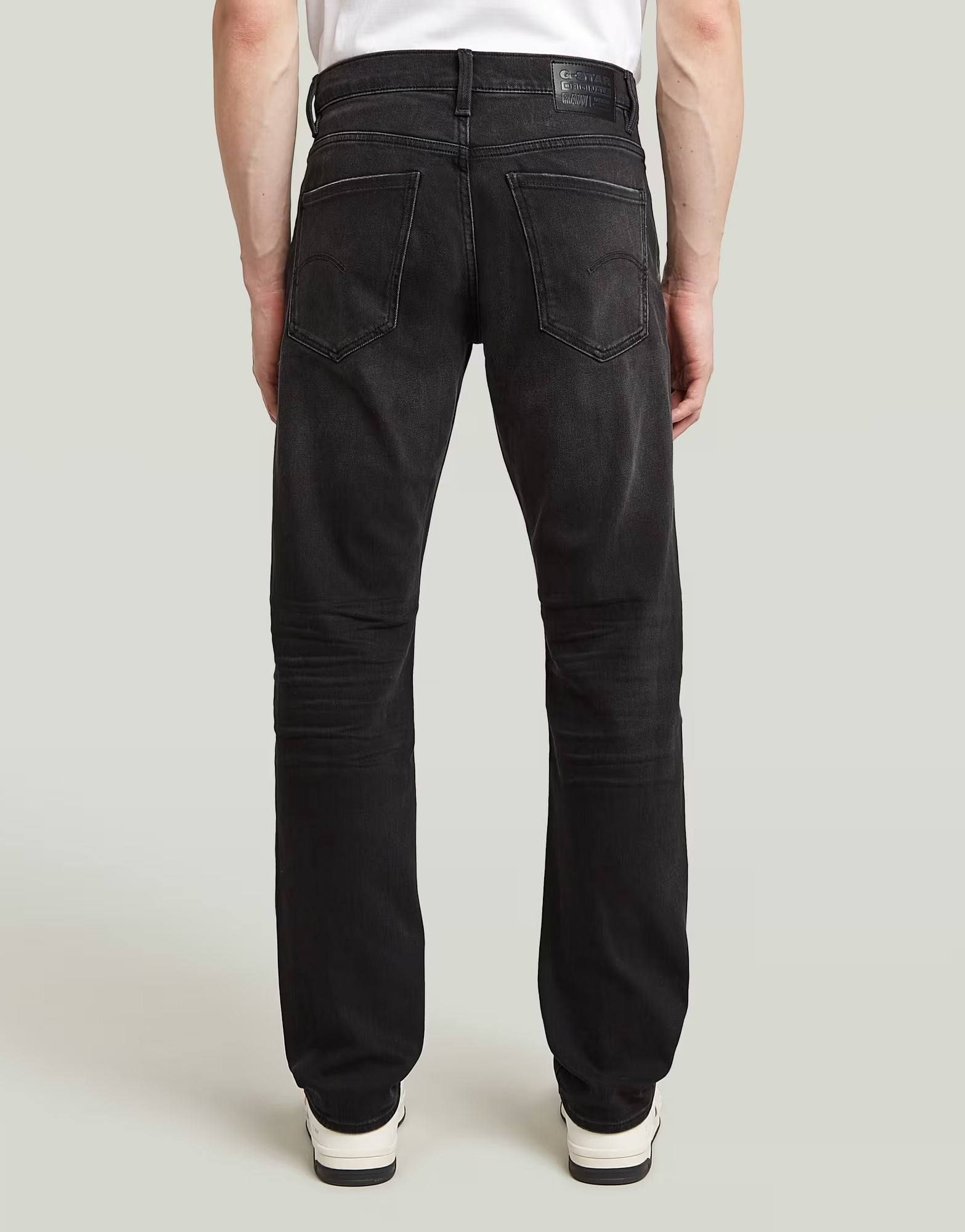 G-Star Mosa Straight Worn In Black Moon Jeans
