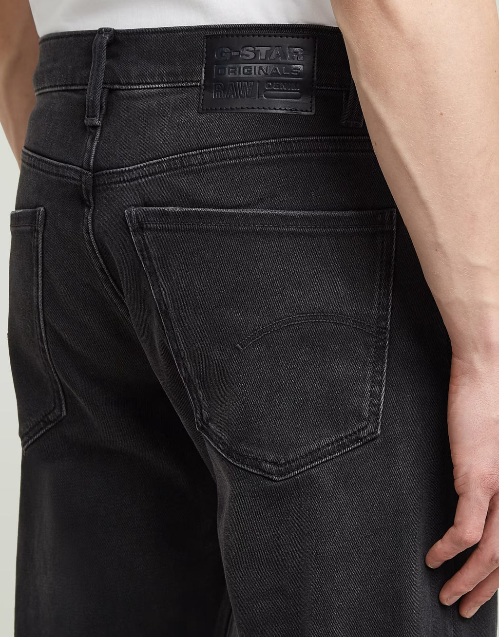 G-Star Mosa Straight Worn In Black Moon Jeans