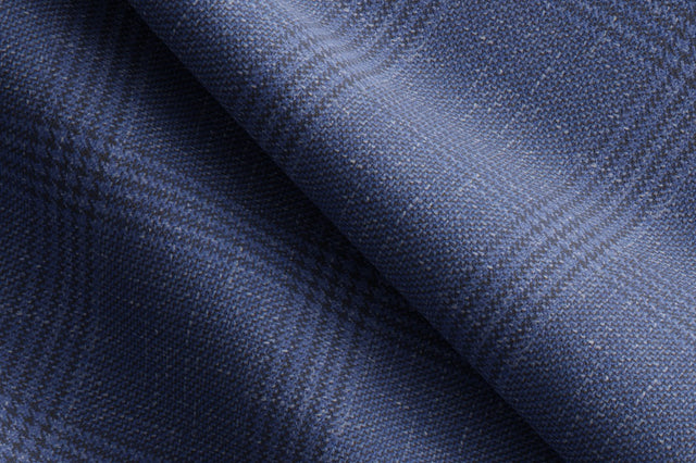 Made to Measure Blue Glen Check Trouser
