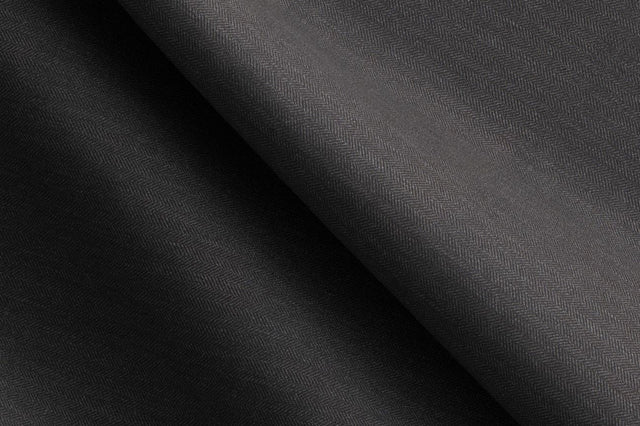 Made To Measure Charcoal Herringbone Trouser