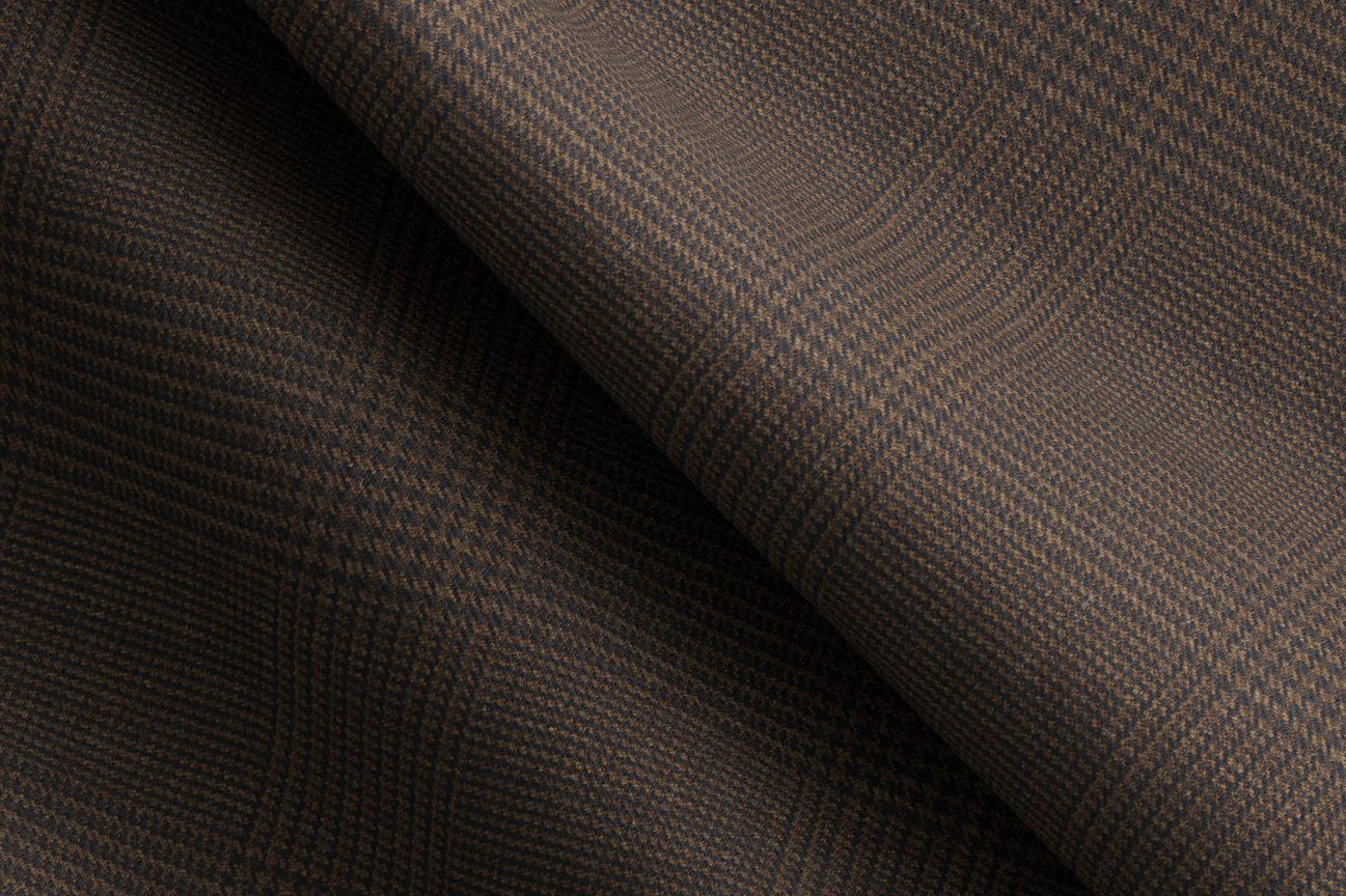 Made To Measure Brown Glen Check 2 Piece Suit