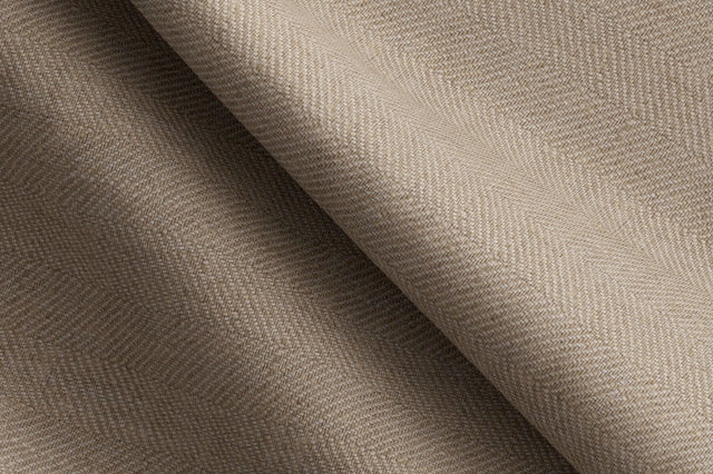 Made To Measure Beige Linen Herringbone Trouser