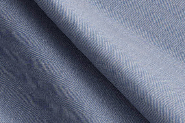 Made To Measure Light Blue Herringbone Trouser