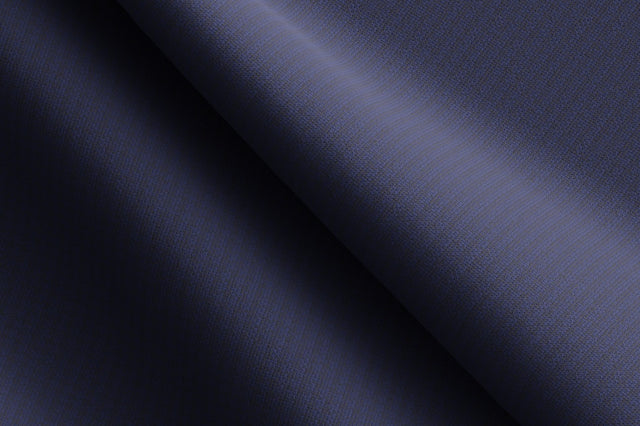 Made to Measure Blue Textured Houndstooth Trouser