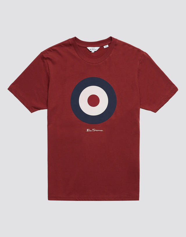 Ben Sherman Signature Target Claret T-Shirt