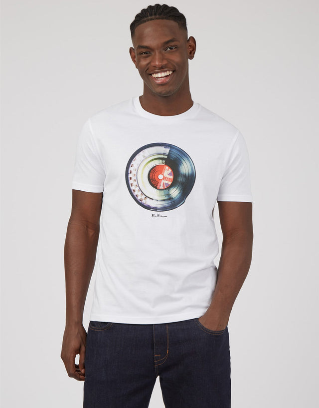 Ben Sherman Splice Target Tee White