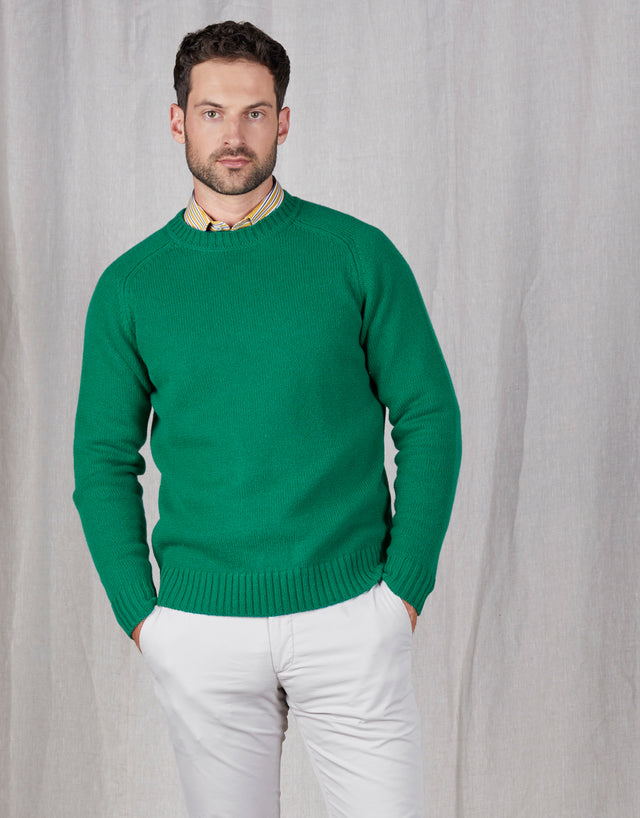 Kaiapoi Green Shetland Sweater