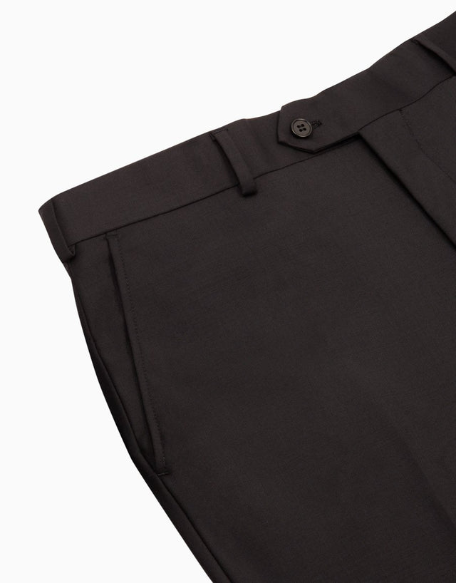 Hollywood Black Twill Suit Trouser