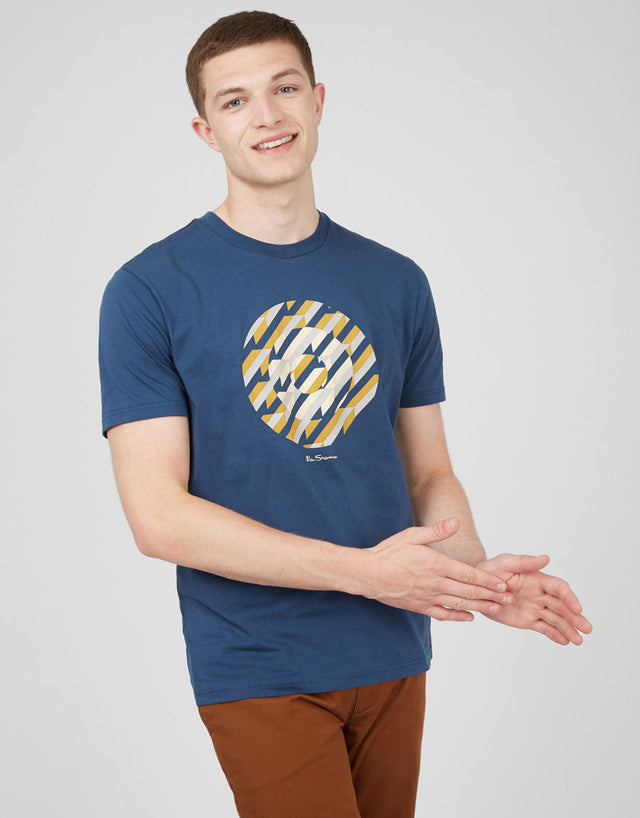 Ben Sherman Abstract Target Tee Dark Blue