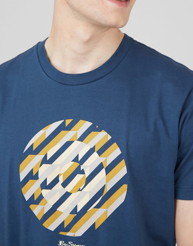 Ben Sherman Abstract Target Tee Dark Blue